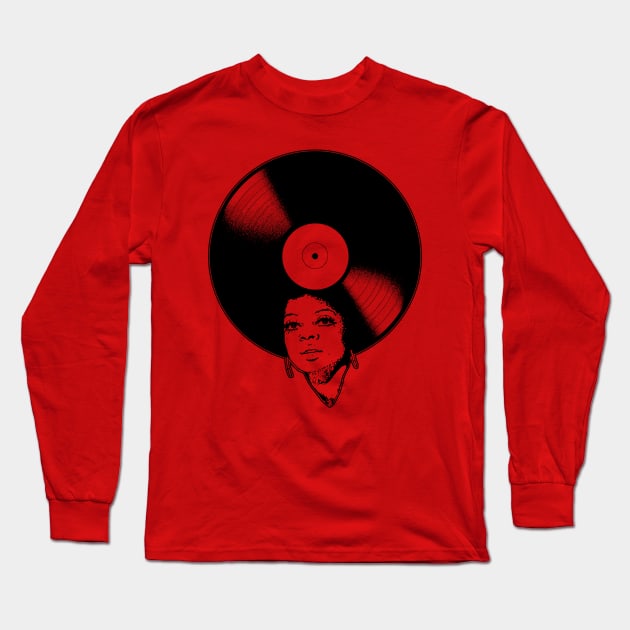 Afrovinyl (Multi) Long Sleeve T-Shirt by bronzarino